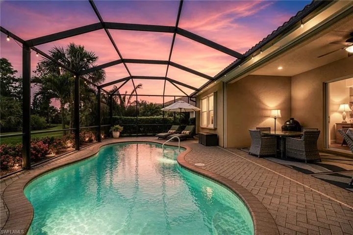Sunsets and saltwater pool