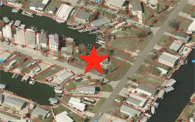 Assessor aerial map of property and surrounding area featuring property boundaries highlighted