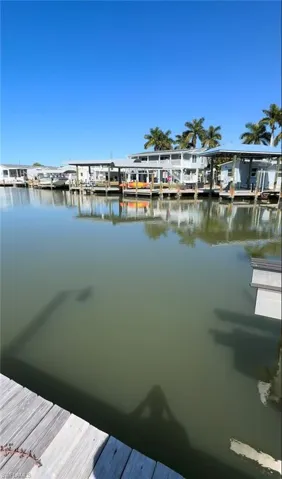 Dock with a water view