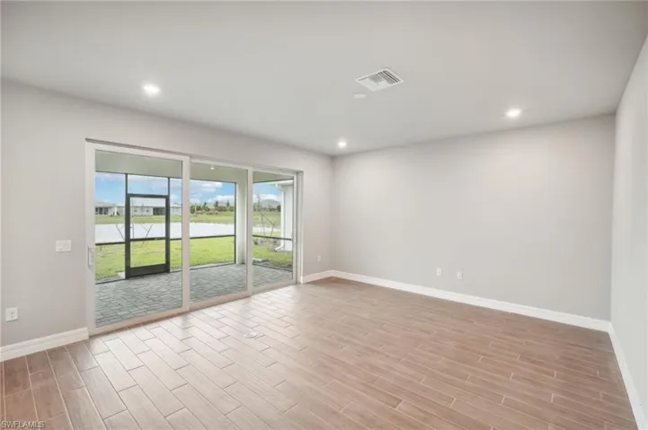 Unfurnished room featuring light hardwood / wood-style floors