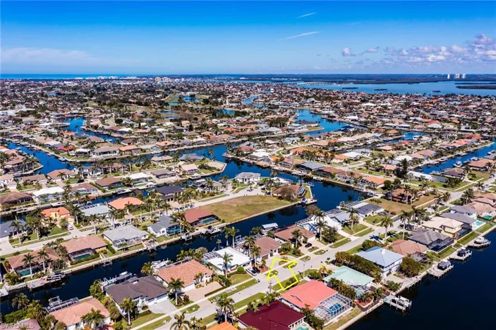 Bird's eye view with a residential view and a water view