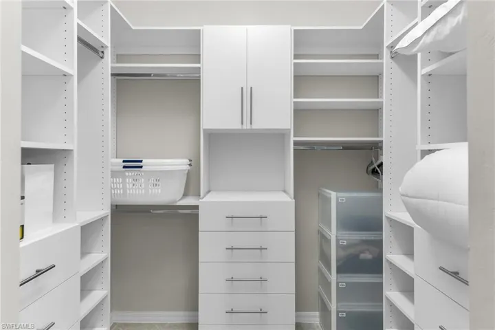 View of spacious closet