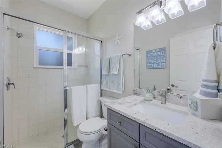 Guest bath #2 with walk-in shower.