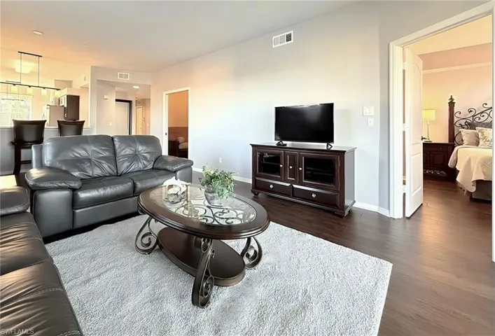 Den Is Located Off Main Living Area