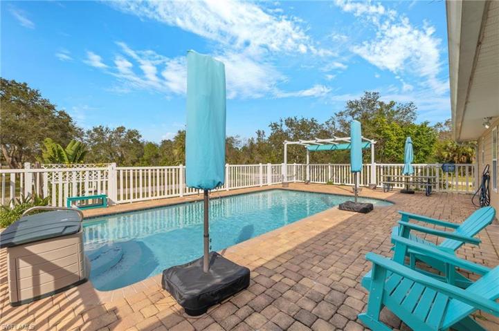 Beautiful concrete salt water pool.