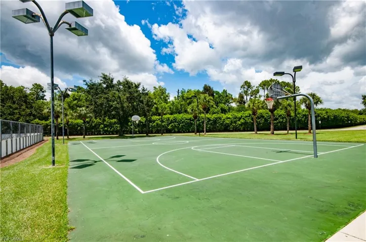 View of basketball court