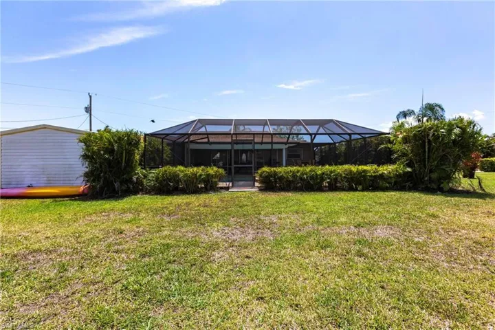 rear of property with shed