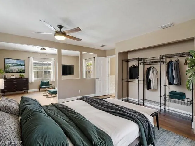 First floor primary bedroom with large sitting area