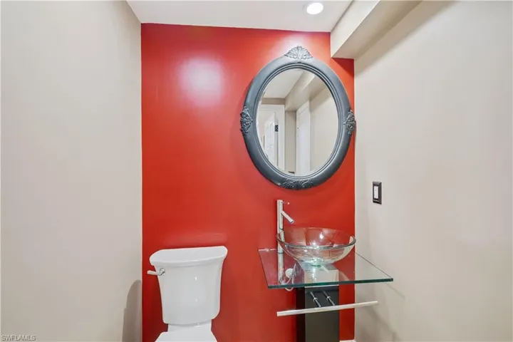 First floor half bathroom