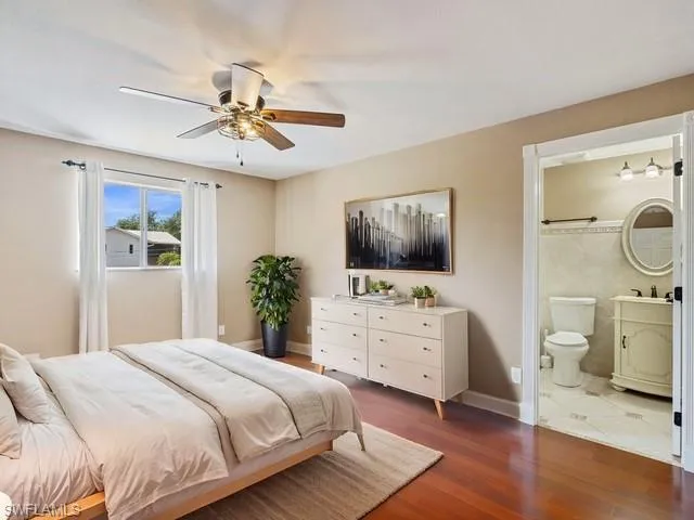Bedroom with full bath