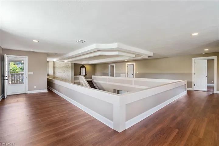 Loft area leading to 2nd floor balcony