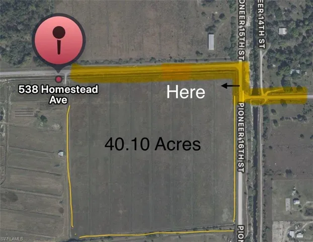 1234' Frontage