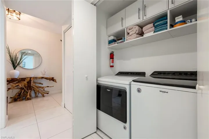Laundry inside the unit