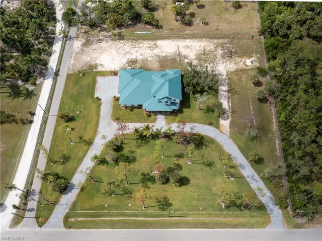 View from above of property