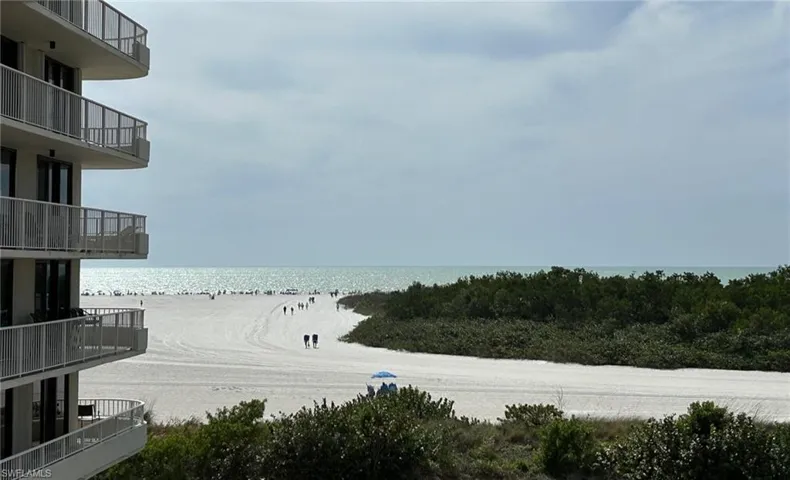 View of water feature featuring a view of the beach