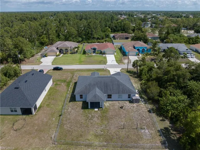 View of drone / aerial view from rear of home