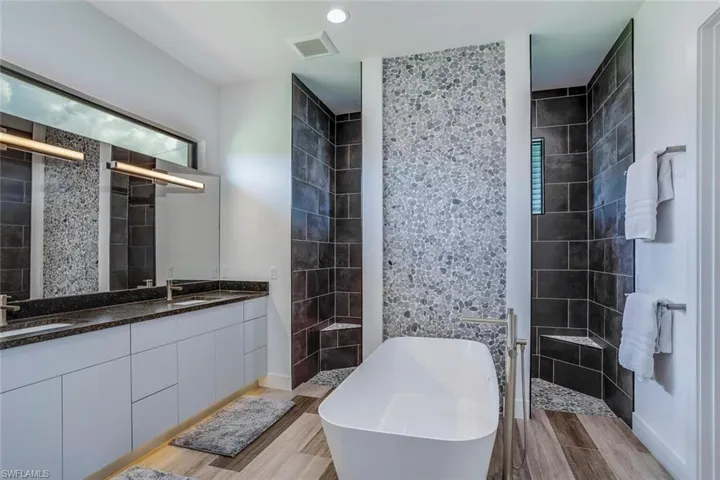 Primary Bathroom with oversized tub and shower