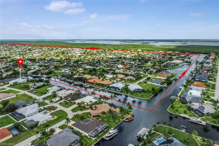 Waterway to open water, no bridges, no lock!