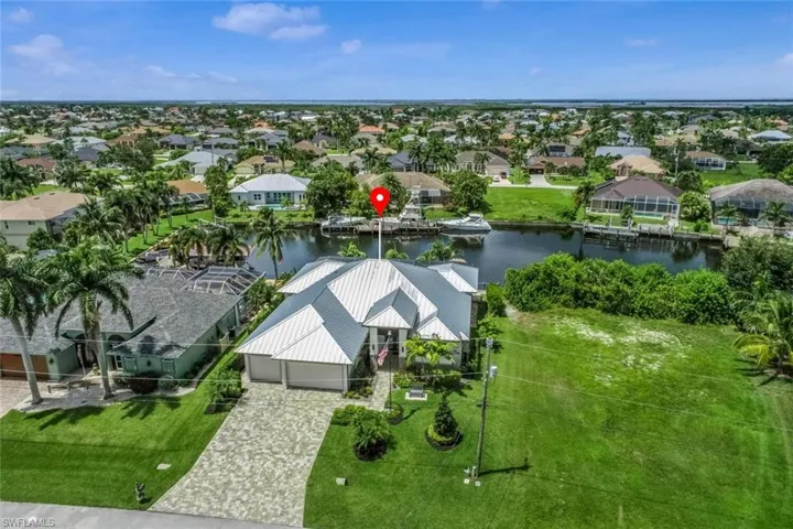 Aerial of the home