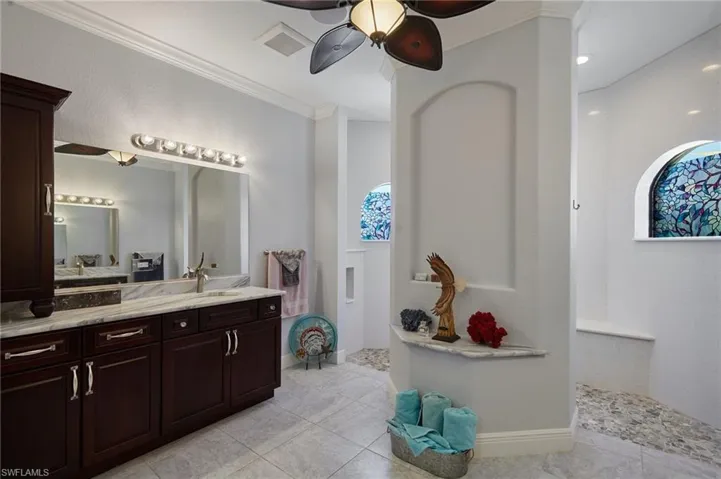 Primary Bath with walk through shower