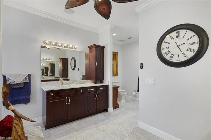 Primary Bath separate dual vanities