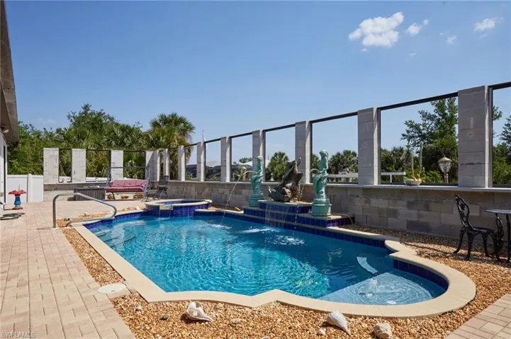 Salt water heated pool