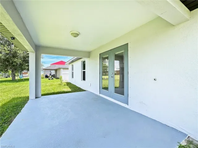 View of patio