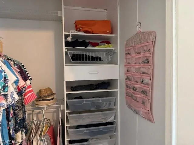 View of closet