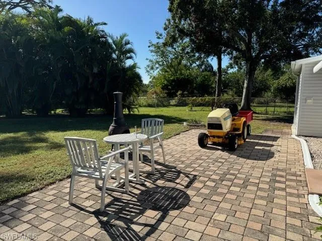 View of patio