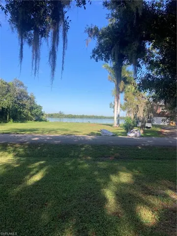 View of yard featuring a water view
