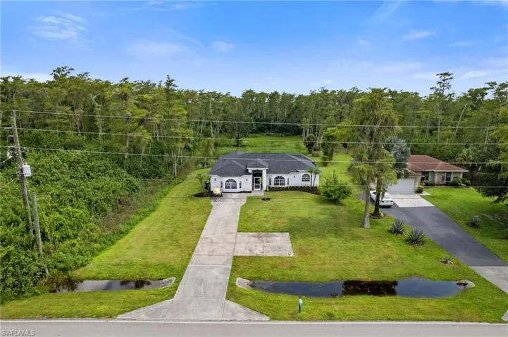 Birds eye view of property
