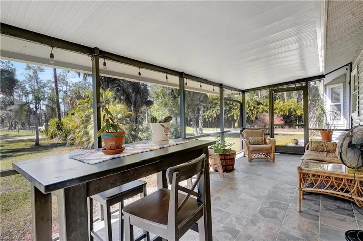 Screened lanai
