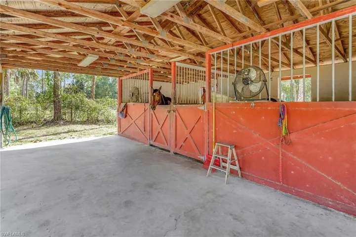 View of stable