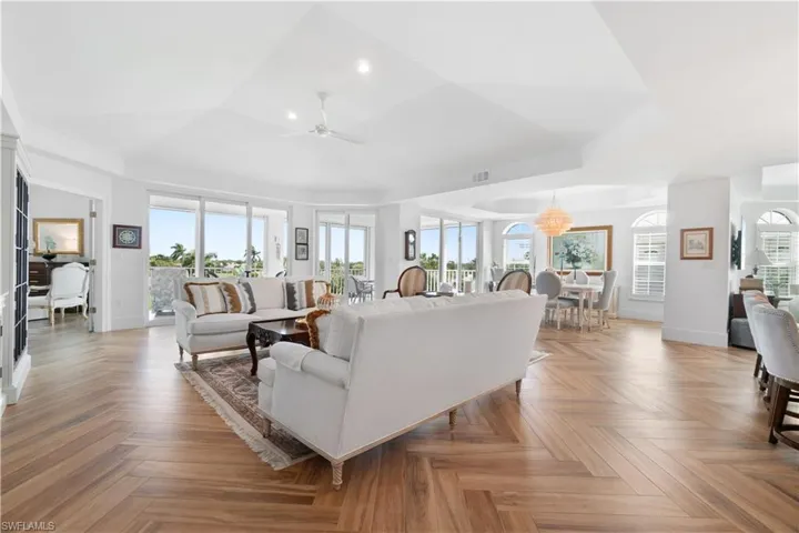 High ceilings in this third floor, penthouse condo give way to a bright and airy feeling from the moment you enter this one of a kind condo.