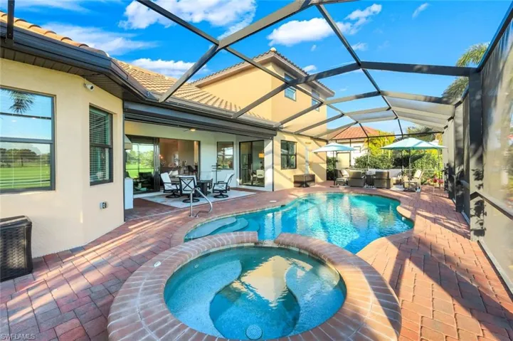 Lovely saltwater pool and spa!