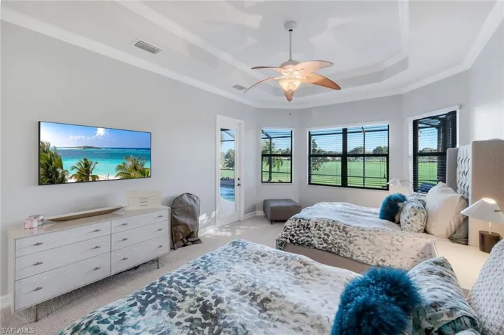 Direct access to the pool from the primary bedroom.