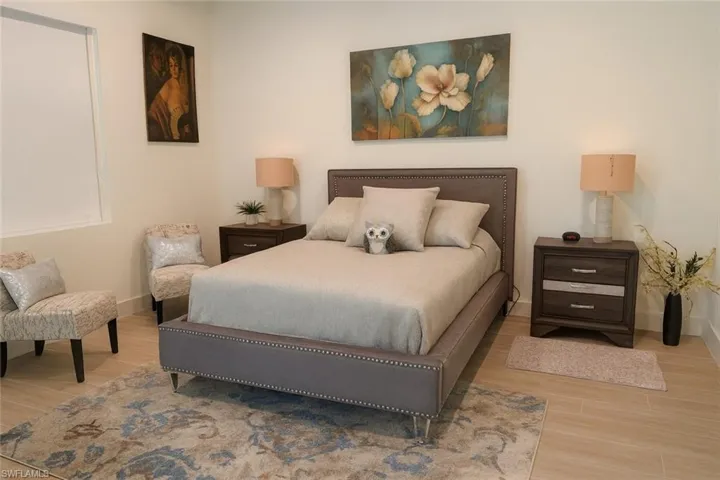 Bedroom featuring wood finished floors