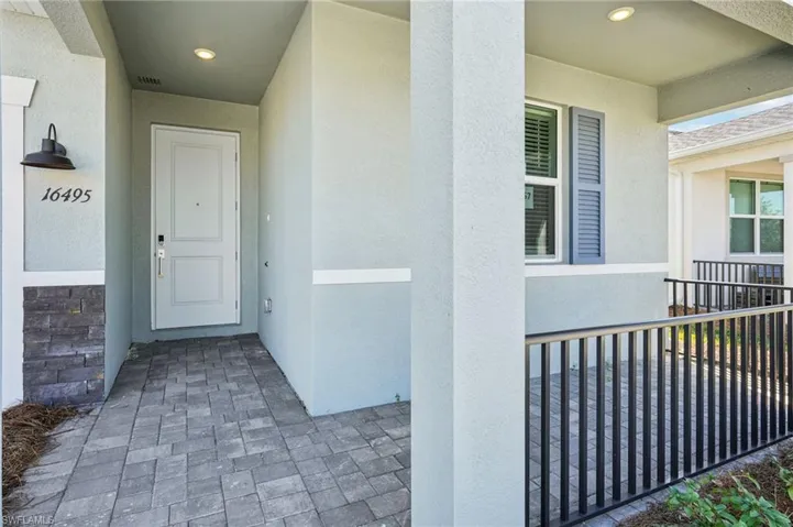 View of exterior entry