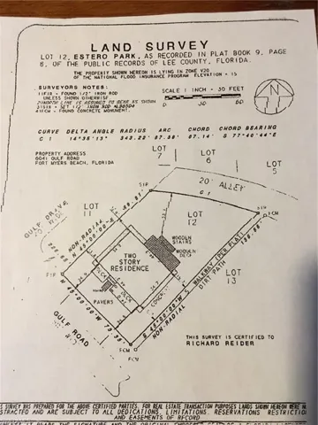 survey of lot