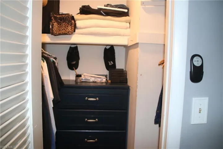 View of walking closet