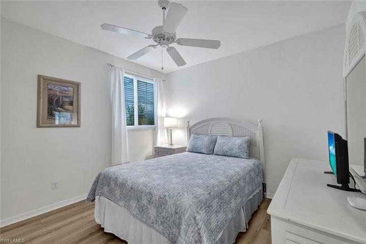 Guest bedroom is split from the primary, allowing for maximum privacy.