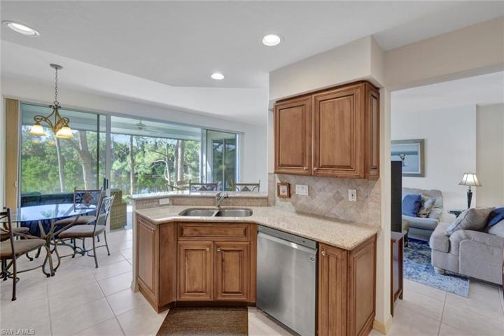 Convenient and highly functional kitchen area.