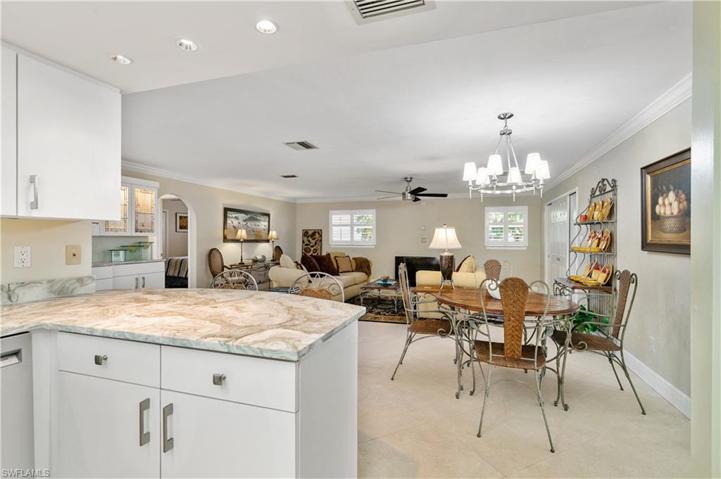Breakfast bar looking to the huge family room