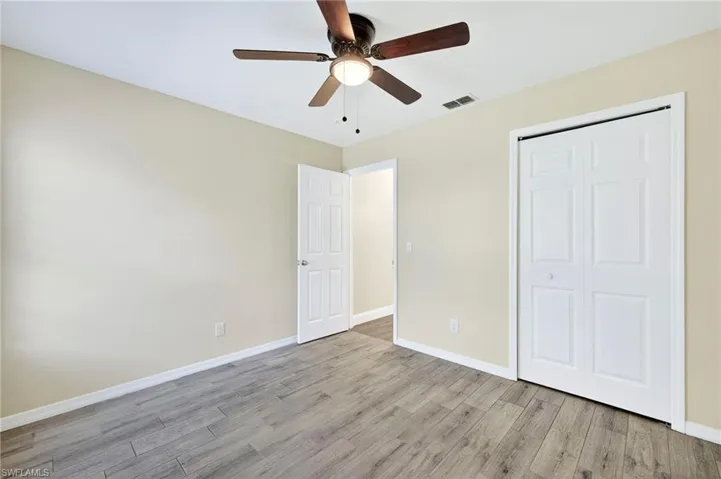 Bedroom 2 and all other bedrooms are located on the opposite side of the house as the Primary Suite creating privacy