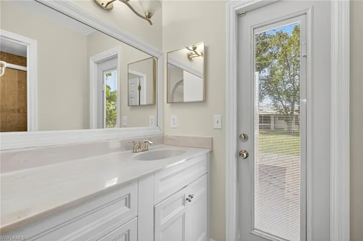 Primary In-Suite Bathroom with access to the Backyard