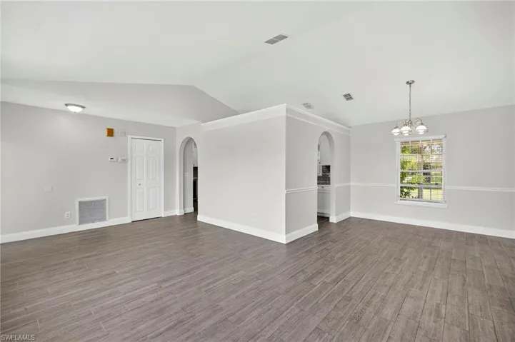 Open Living Room and Dining Room offer the perfect space for entertaining family and friends