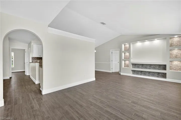 Tile floor throughout the house