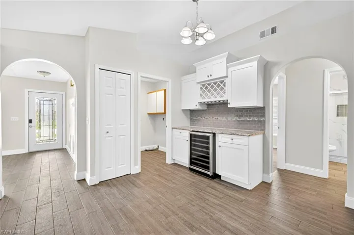 Built-In Bar with Wine Refrigerator