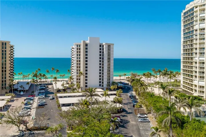 Water view with a beach view