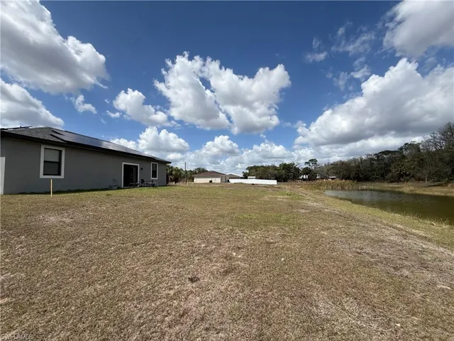 View of yard featuring a water view